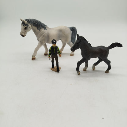 Schleich Bundle Set von 7 Pferde & Reiter Figuren