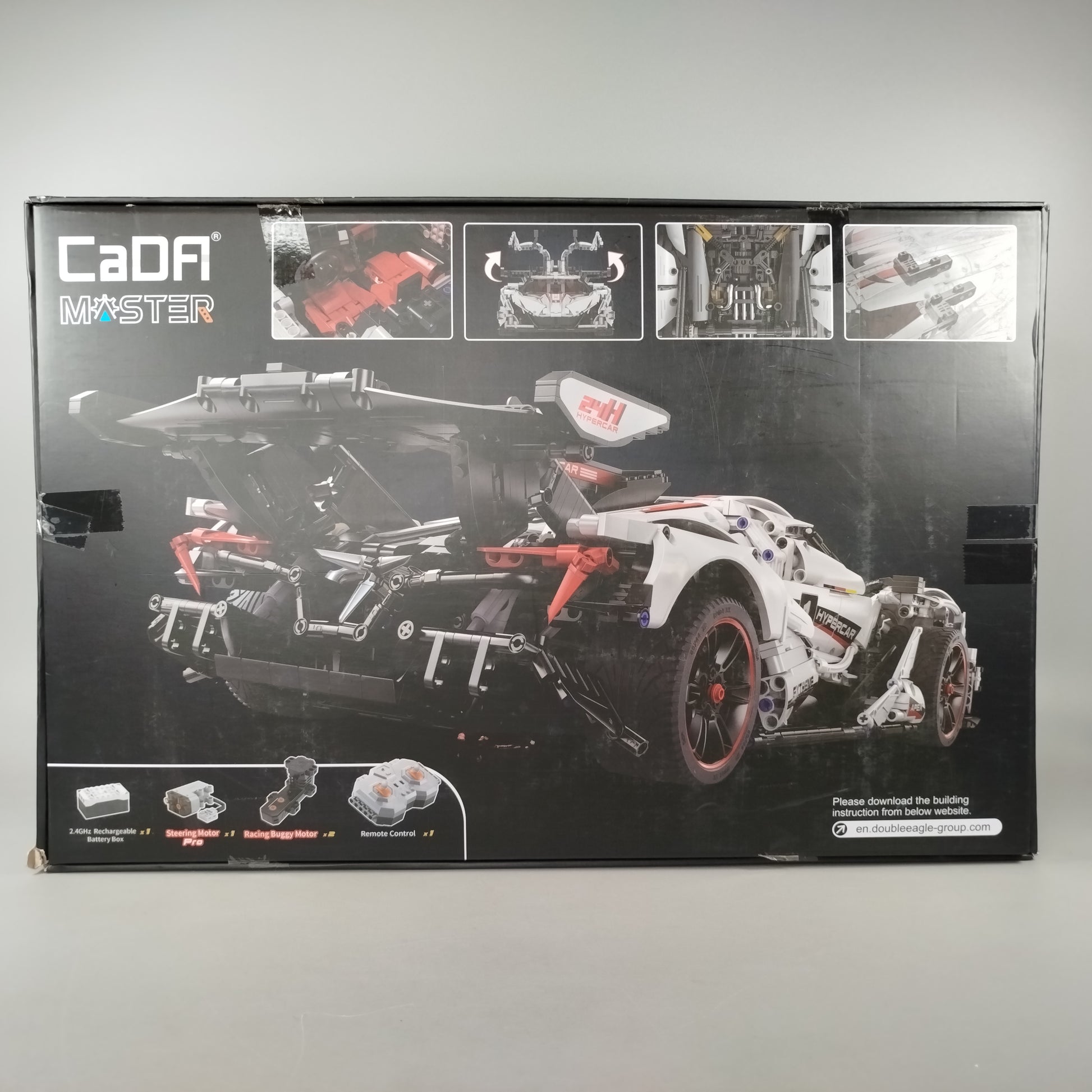 CaDA Master Series V12 Hypercar C61053W – 1:8 RC Bausteine Set, OVP