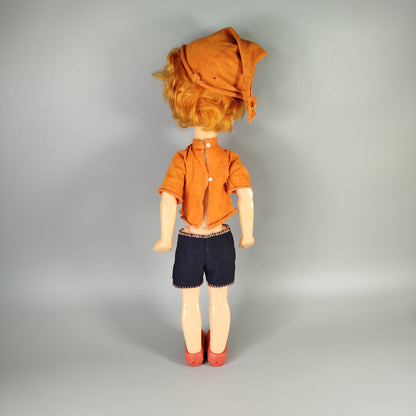 Buratino Pinocchio Puppe - DDR Vintage - 54 cm