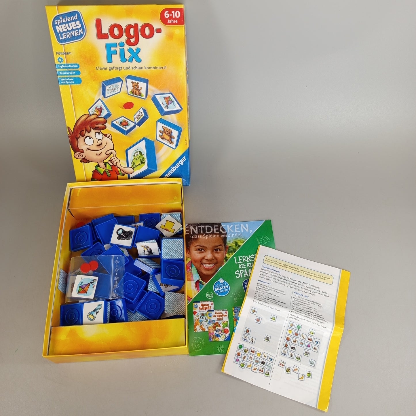 Ravensburger Lernspiel Logo Fix – Brettspiel für Kinder ab 6 Jahren