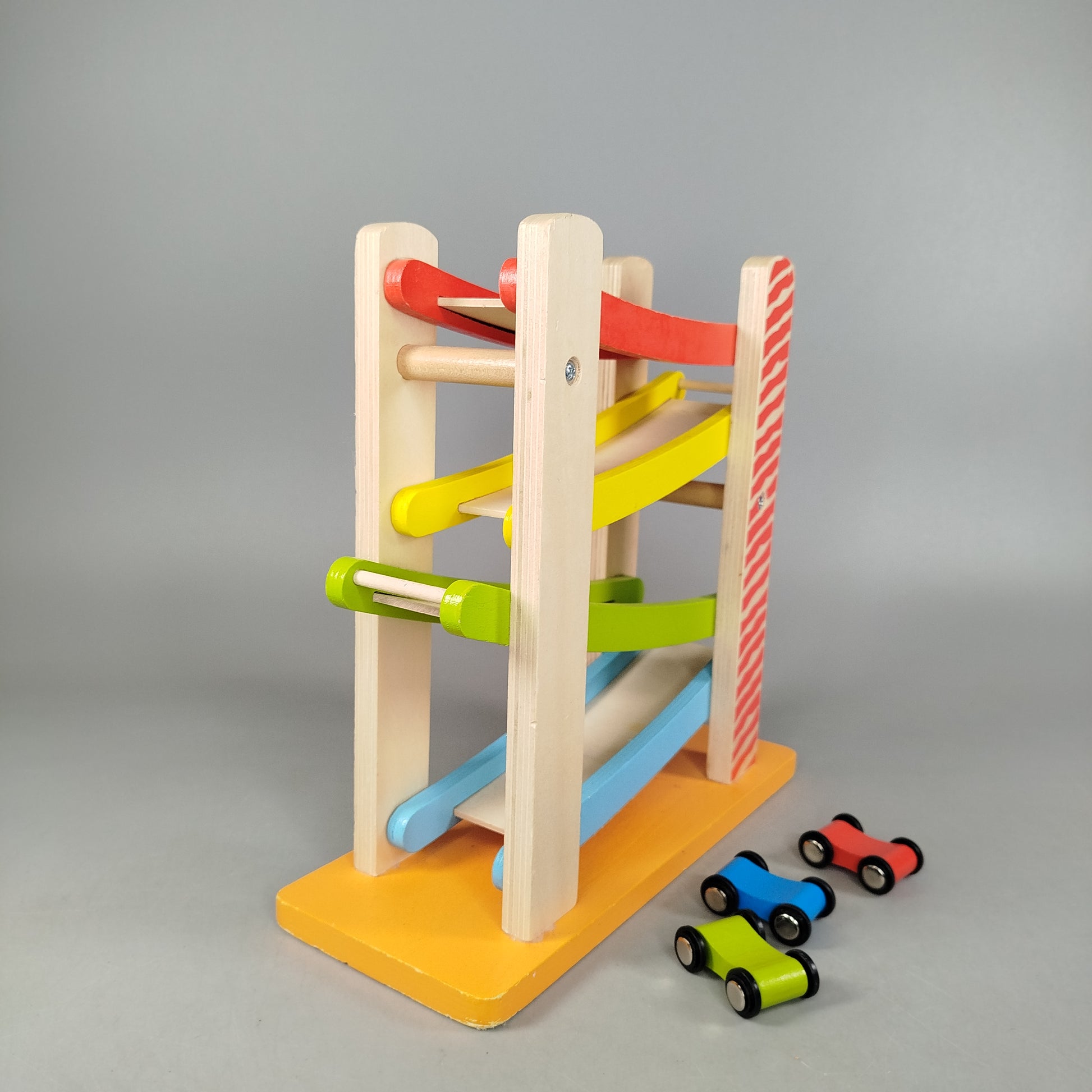 Eichhorn Holz-Rennbahn 🚗💥, gebraucht, ab 3 4 5 Jahre | ✅ geprüft 