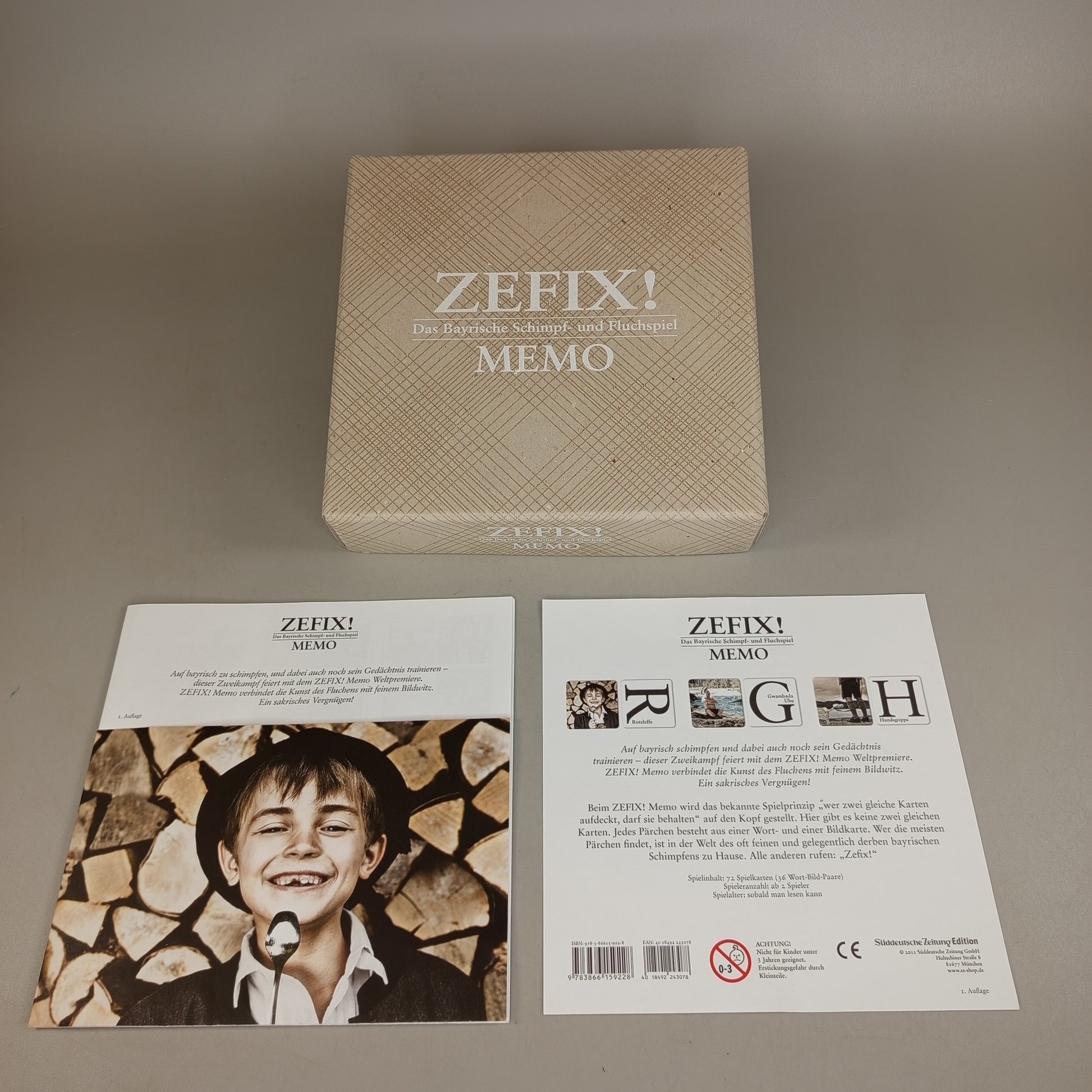 ZEFIX! Das Bayrische Schimpf- und Fluchspiel, Brettspiel, OVP