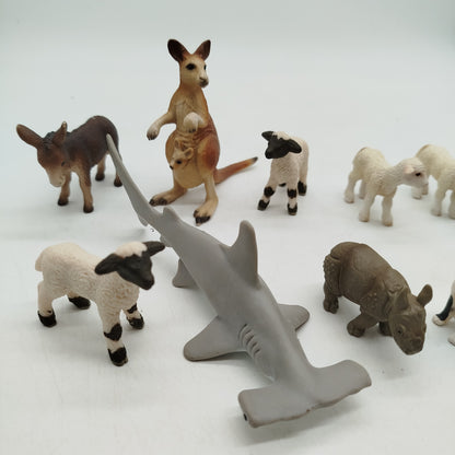 Schleich Bundle Set von 14 Tierfiguren, gebraucht, ab 3 4 5 Jahre | ✅ geprüft 