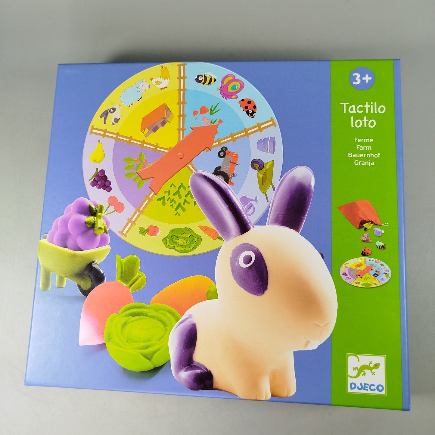 Djeco Tactilo Loto Bauernhof Tastspiel DJ08135