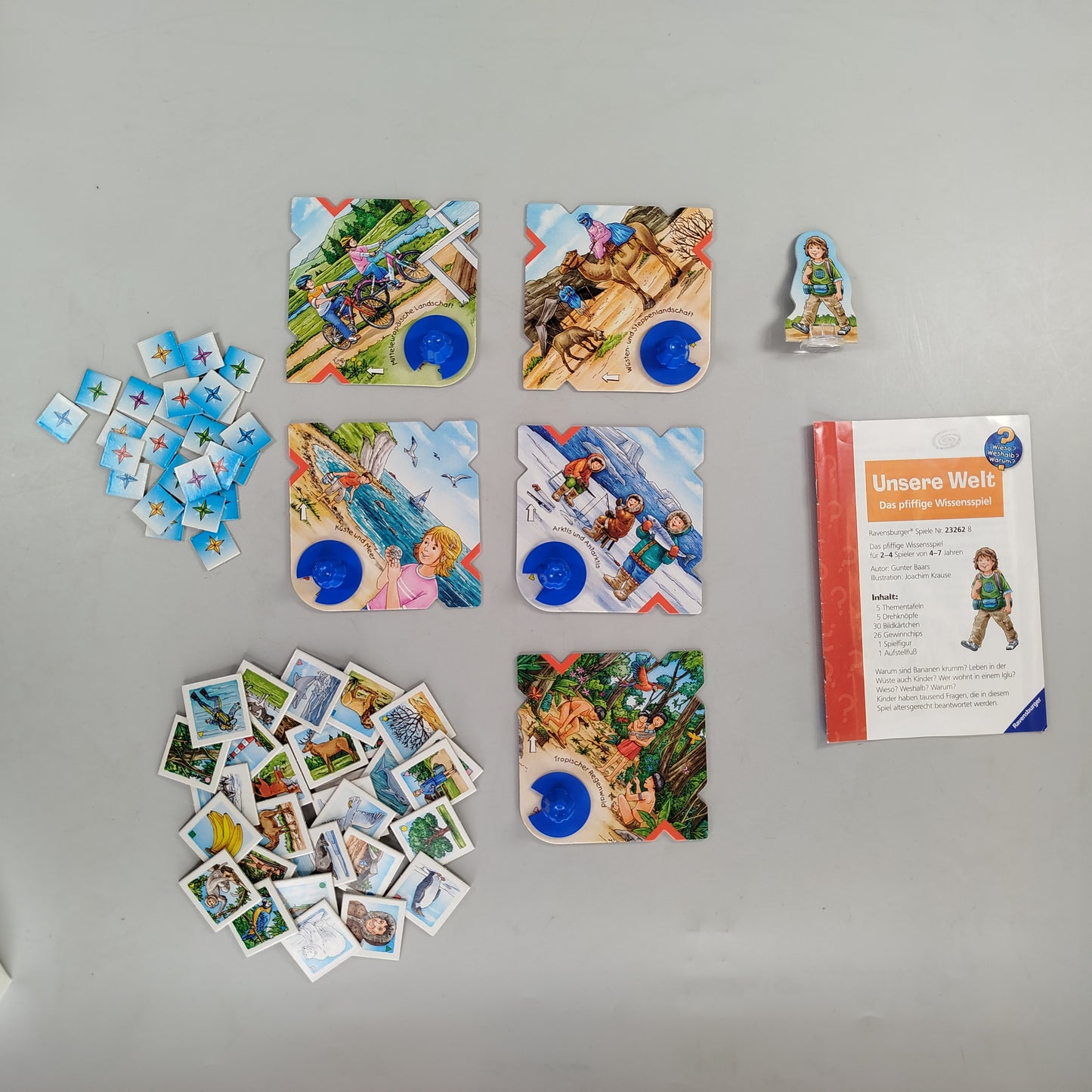 HABA, Ravensburger, Schmidt Spiele Brettspiel-Bundle: Socks'n'Zocken & Unsere Welt & Geistertreppe