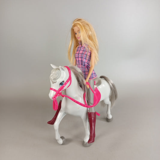 Barbie Reitset mit Pferd und Puppe