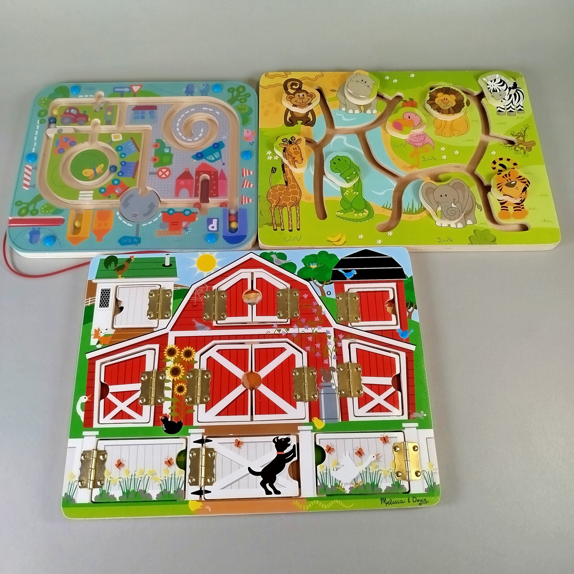  Lernspielzeug-Set aus Holz (3-teilig)