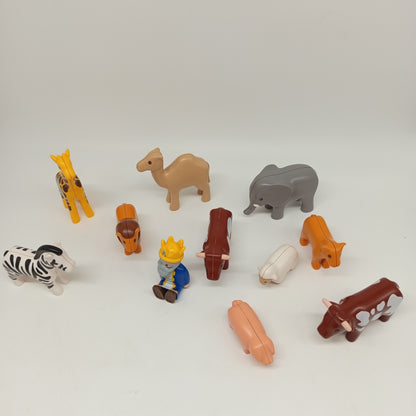 Playmobil Junior Figuren-Set von 11 – Tiere & König, Rollenspiel Spielzeug