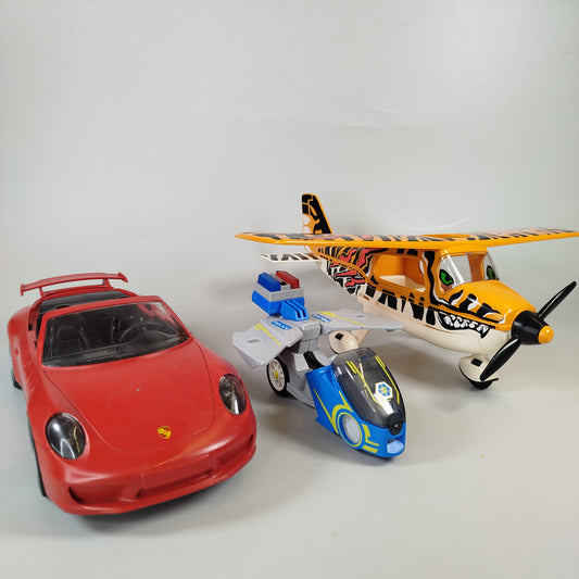 Playmobil Playset - Flugzeug und Fahrzeuge - Set von 3
