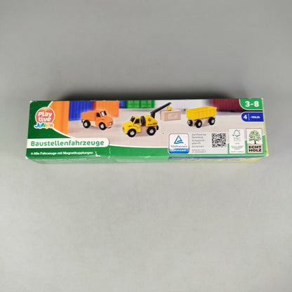 Bundle Holzspielzeug Set von 2 Eisenbahn & Fahrzeuge