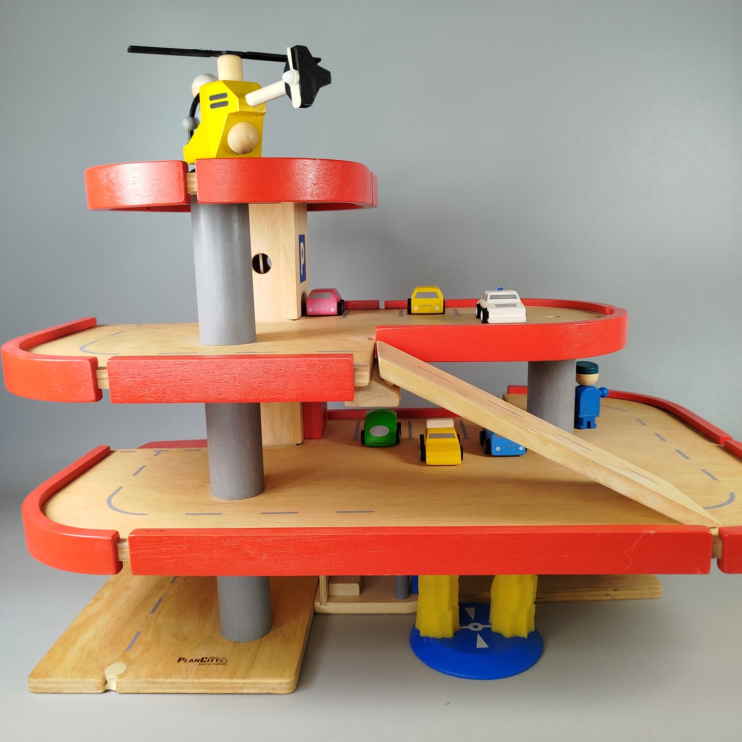 Plan City Parkhaus-Set – Hubschrauber, Autos & Zubehör