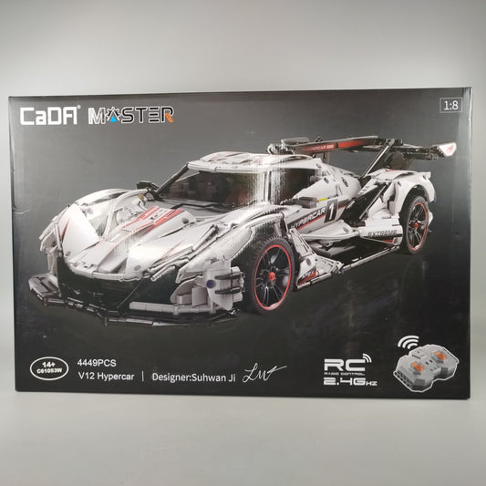 CaDA Master Series V12 Hypercar C61053W – 1:8 RC Bausteine Set, OVP