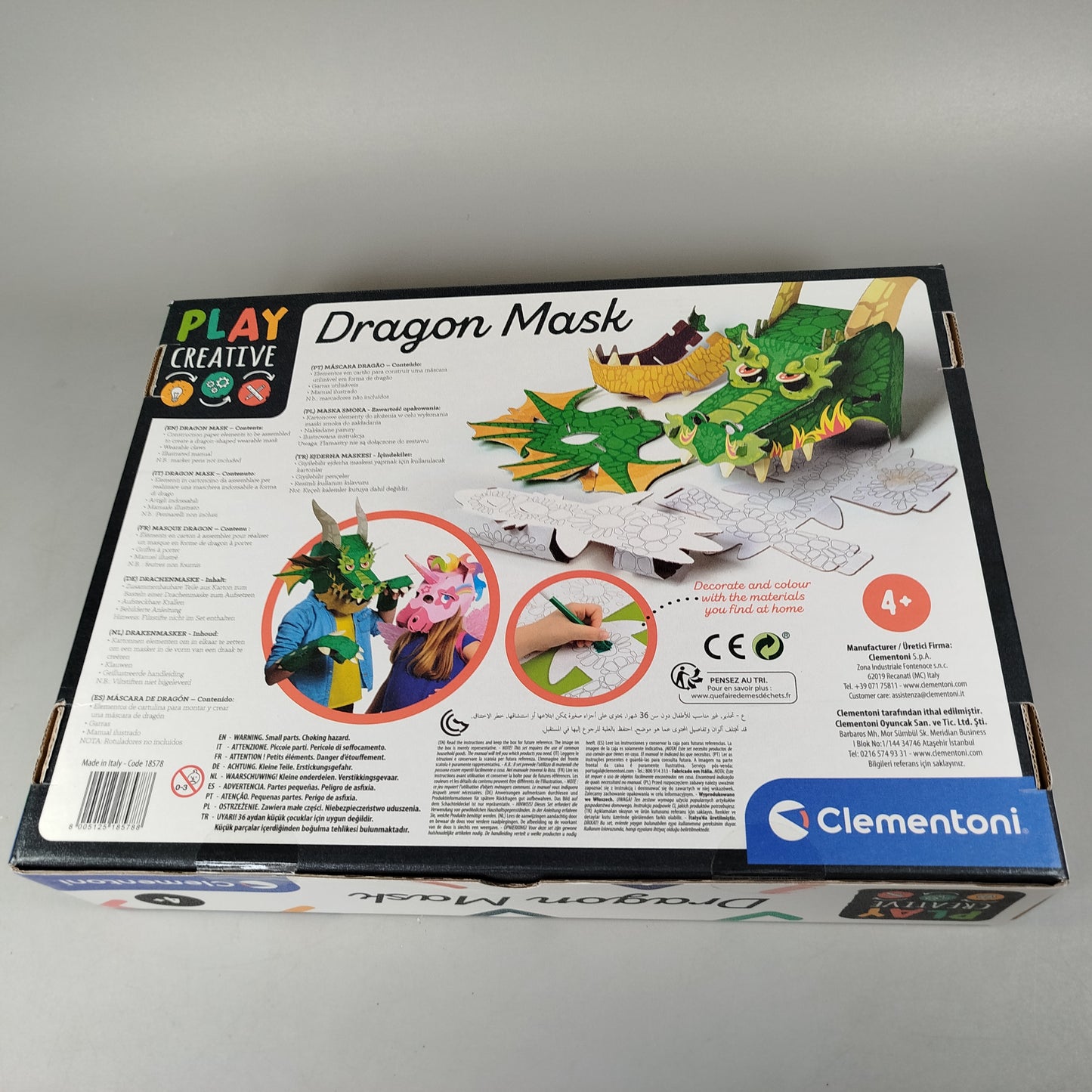 Clementoni Dragon Mask Bastelset, neu, ab 3 4 5 Jahre | ✅ geprüft 