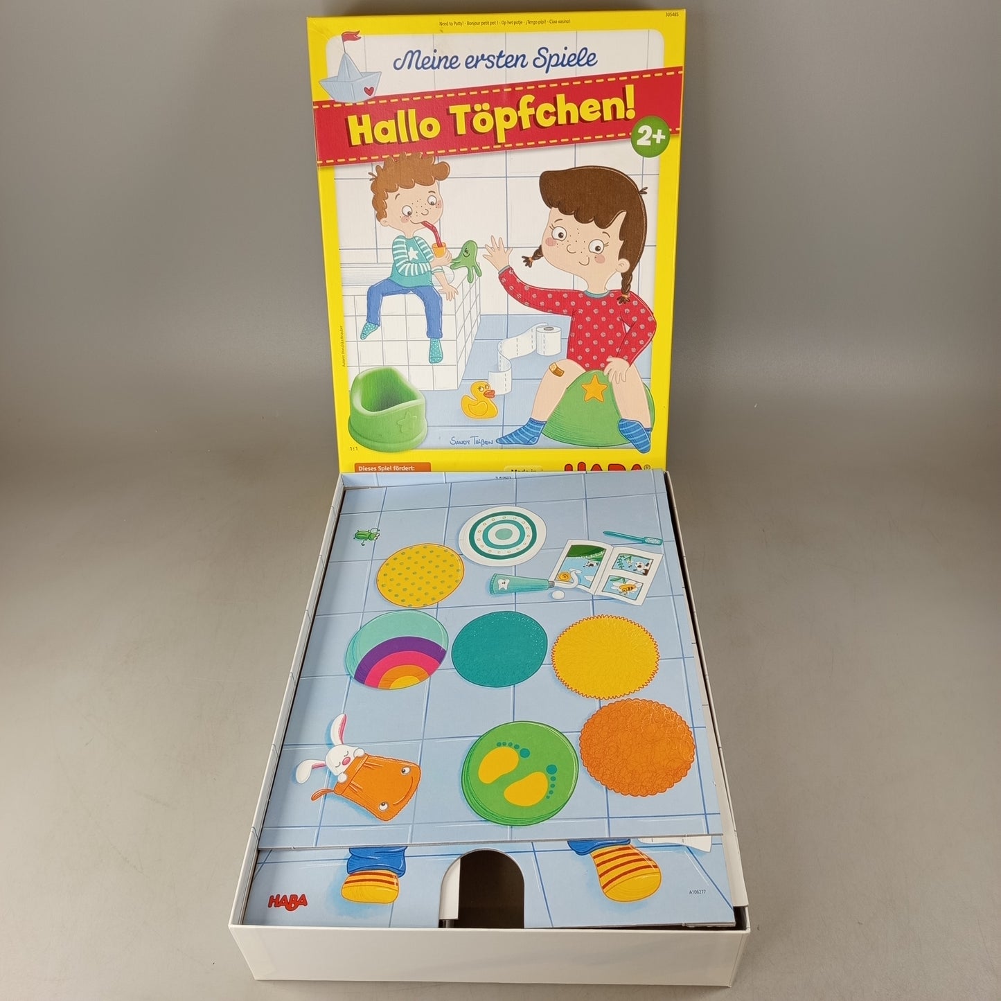 HABA Bundle Meine ersten Spiele Hallo Töpfchen 305485 Brettspiel, ab 1 Jahr 