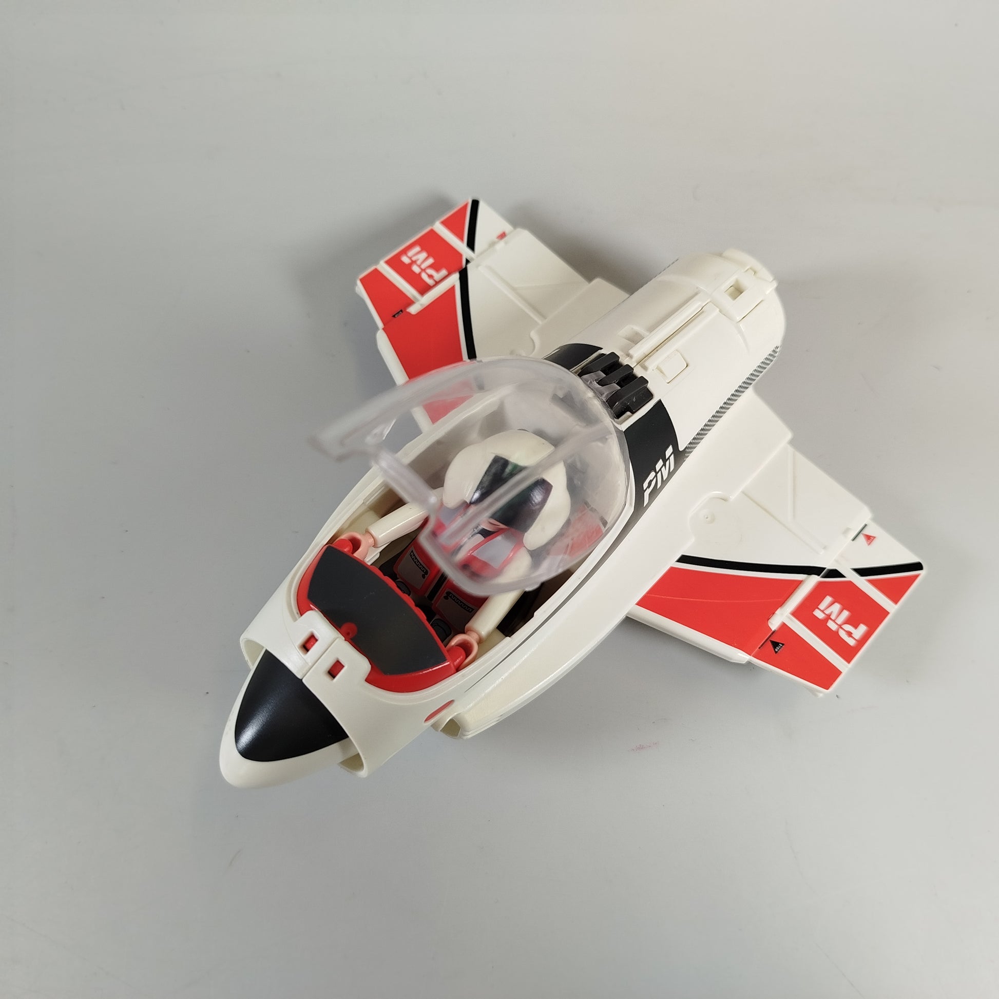 Playmobil Düsenjet & Polizeimotorrad Set