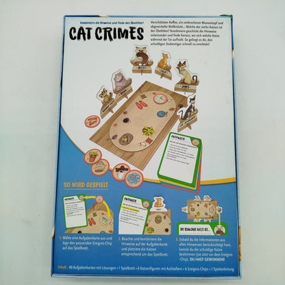 ThinkFun Brettspiel Cat Crimes – Denkspiel mit Katzenfiguren, OVP