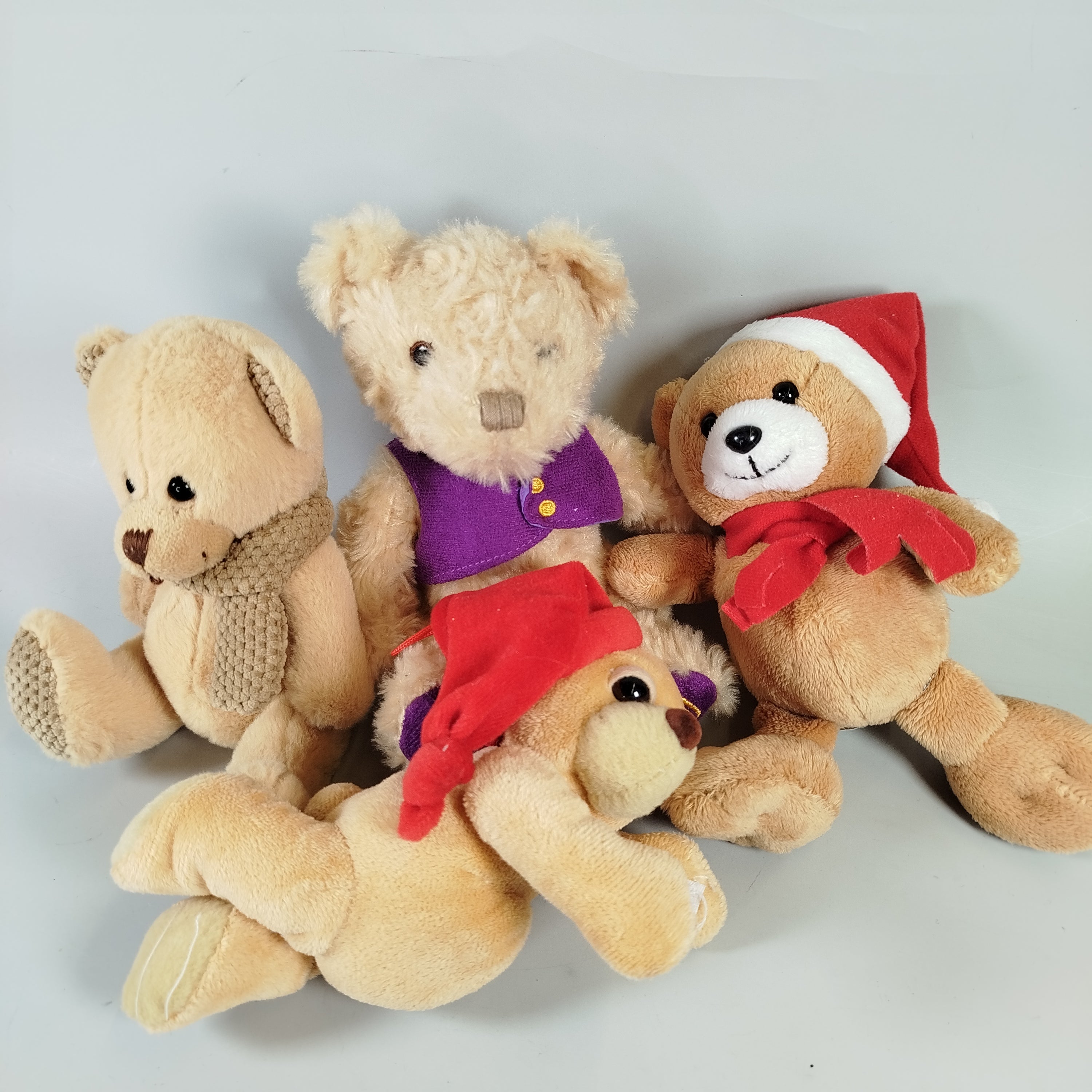  Stofftiere- Teddybären - Set von 4
