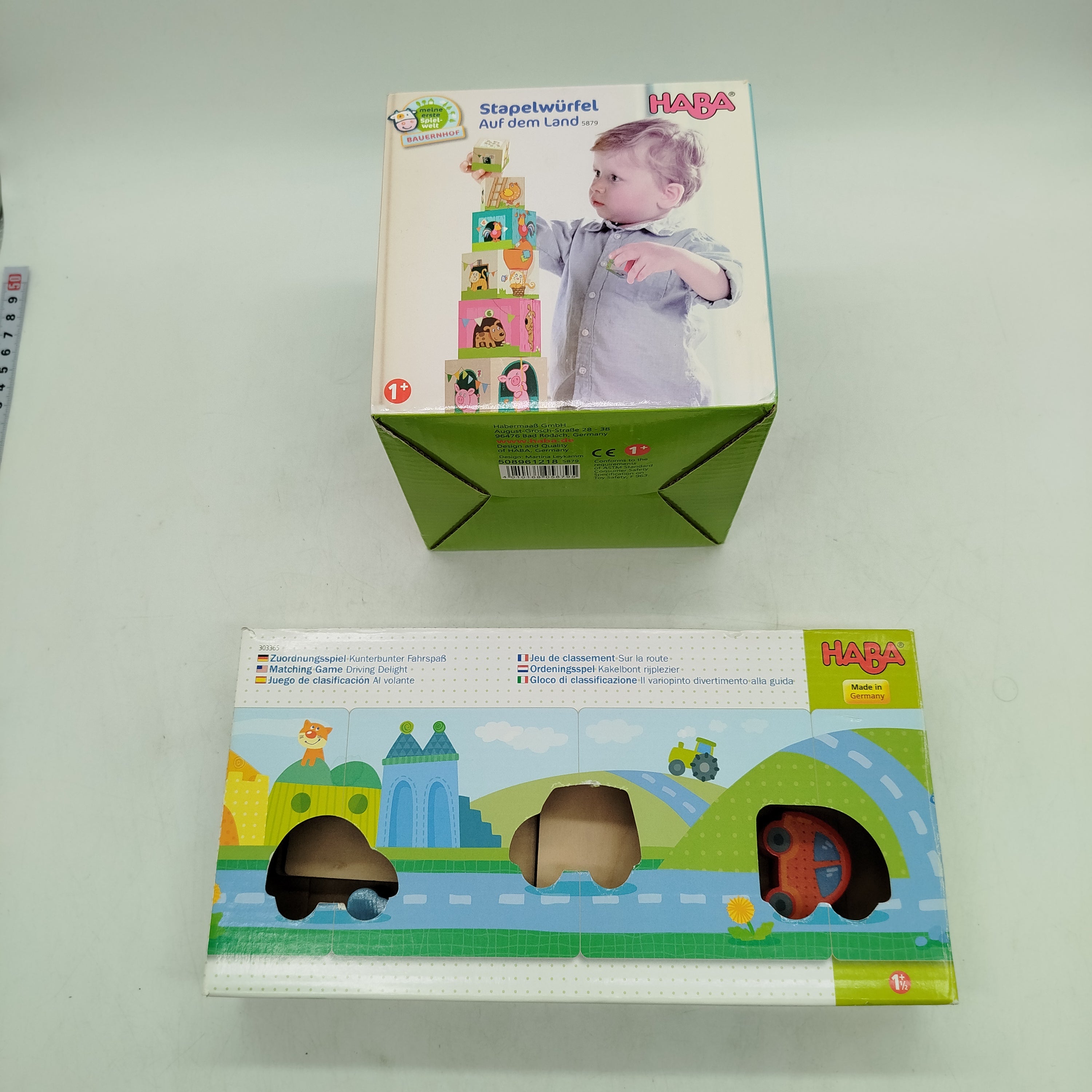 HABA Bundle Stapelwürfel & Fahrspaß Set von 2, ab 1 2 3 Jahre | ✅ geprüft 