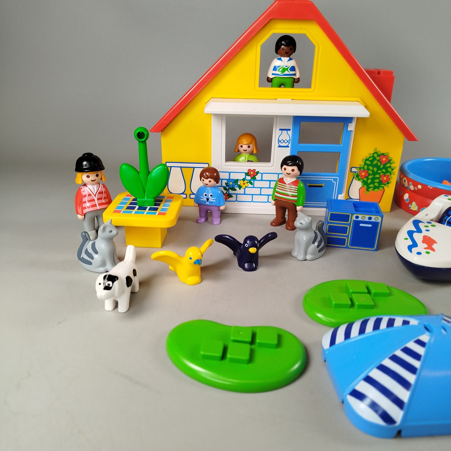 Playmobil 1.2.3 Ferienhaus mit Pool 9527