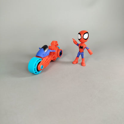 Marvel Spider-Man Actionfigur mit Motorrad Set