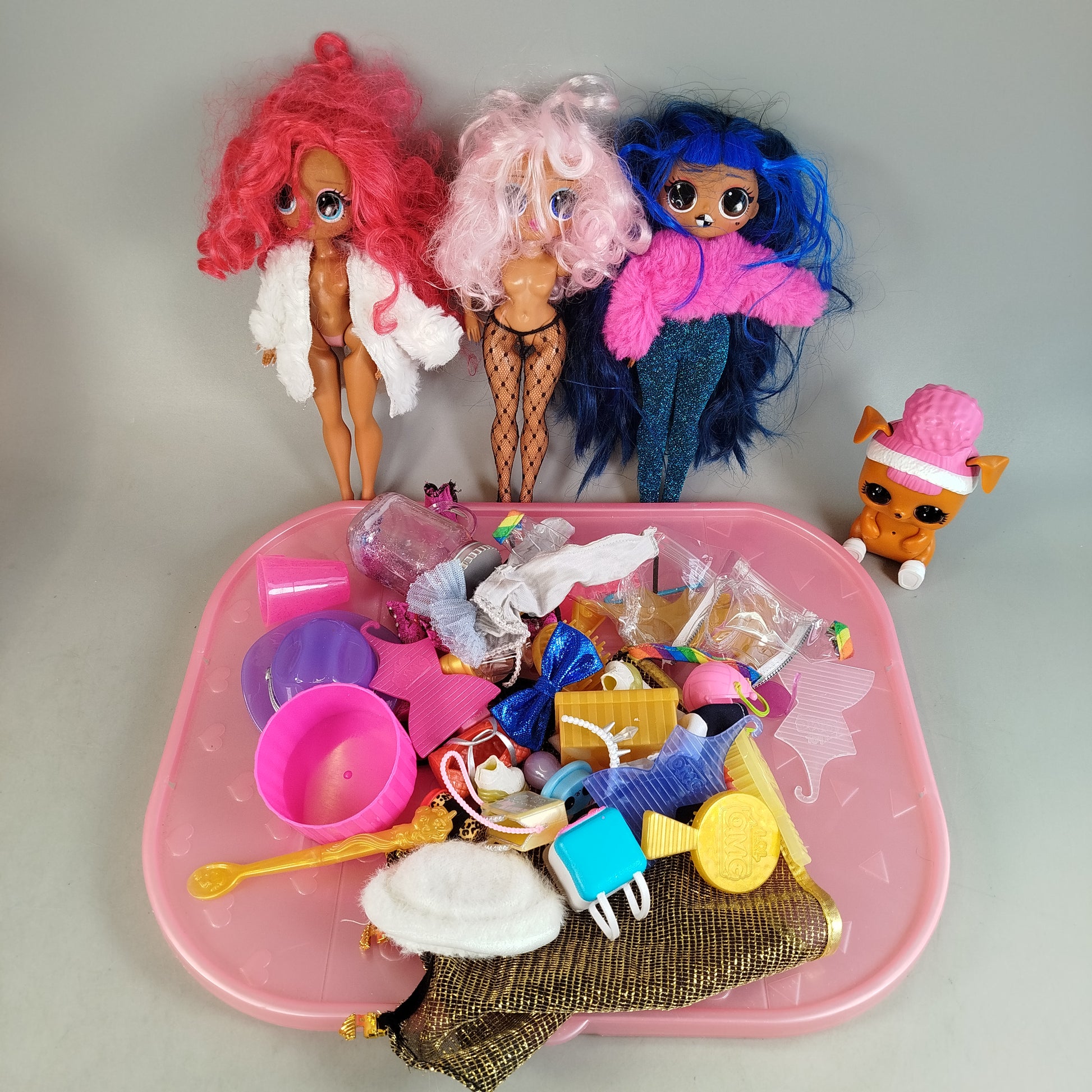 L.O.L. Surprise! Bundle O.M.G. 3 Puppen, gebraucht, ab 3 4 5 Jahre | ✅ geprüft 