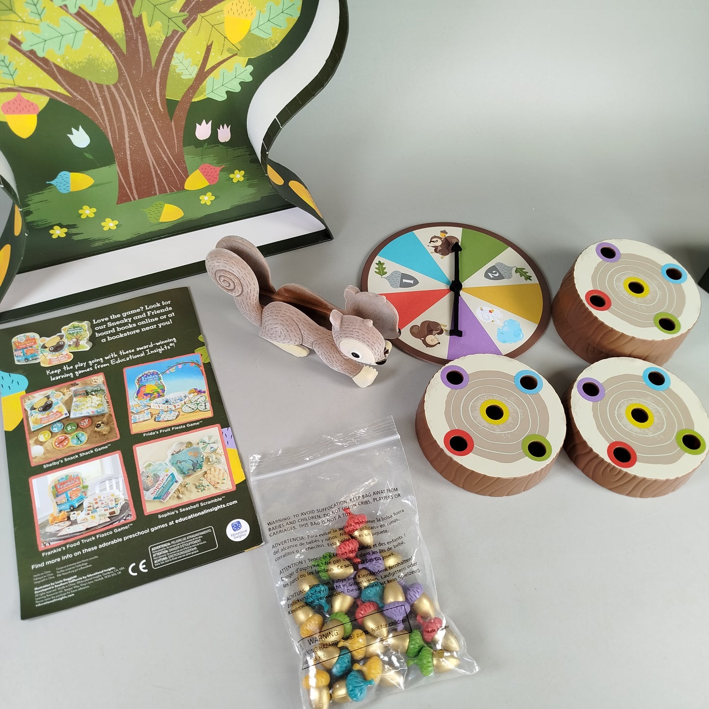 Educational Insights Brettspiel – Sneaky Snacky Squirrel, wie neu