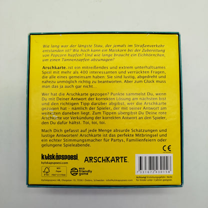 Kylskapspoesi Arschkarte Kartenspiel – Lustiges Partyspiel, gut