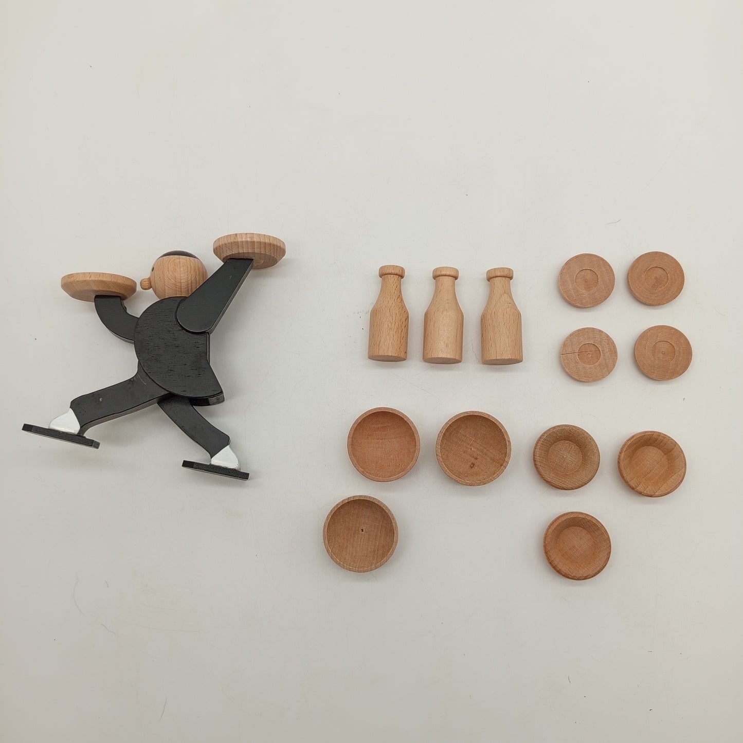 Kikkerland Holz-Stapelspiel – Don't Tip the Waiter!, sehr gut