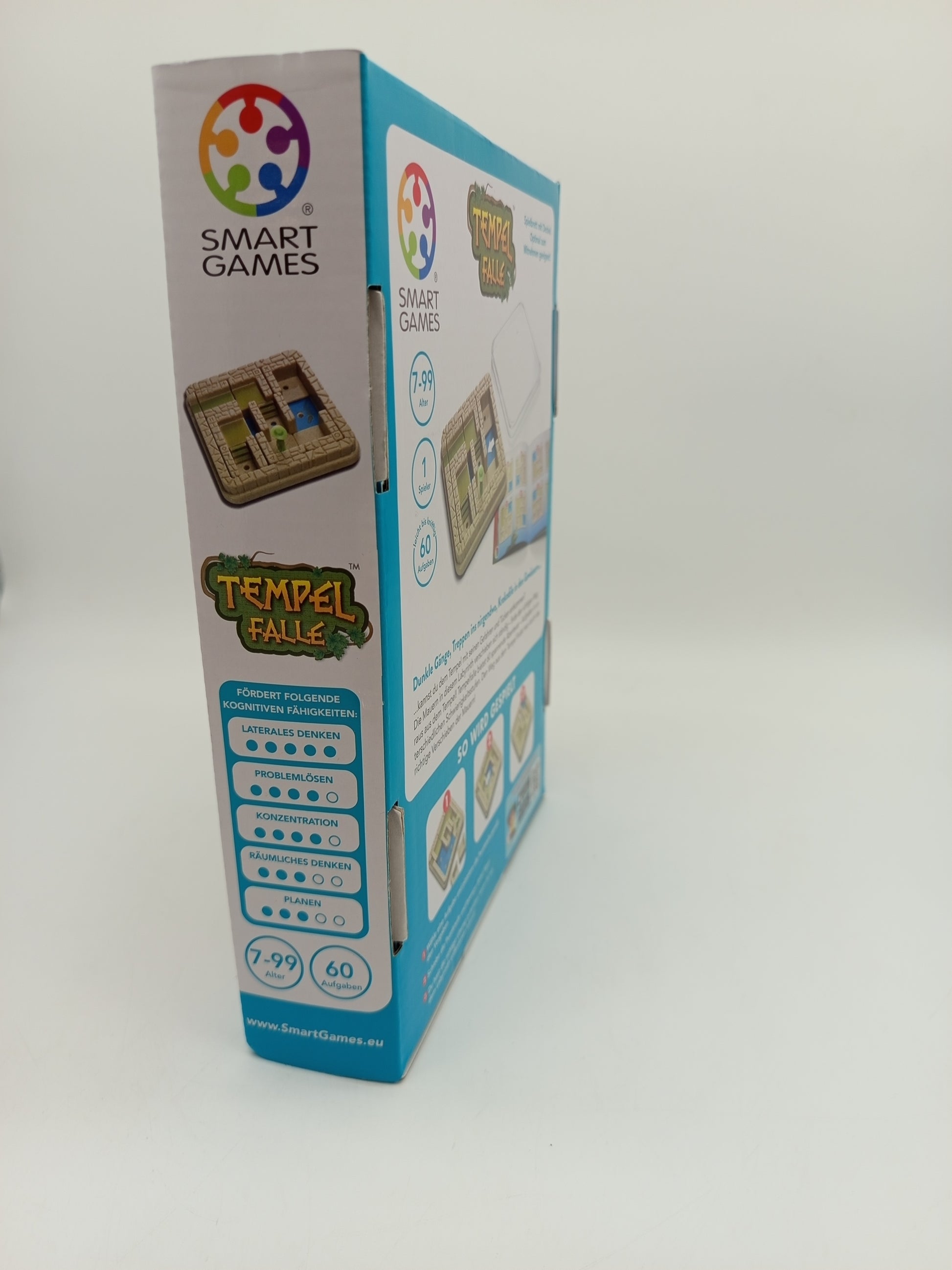SmartGames Brettspiel Tempel Falle – Logikspiel mit 60 Herausforderungen, neu