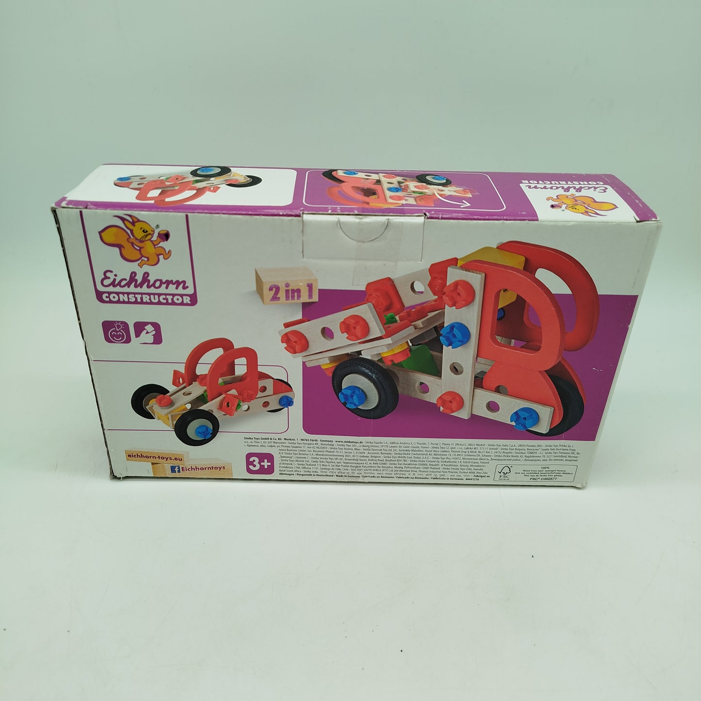 Eichhorn Constructor Konstruktionsset Holz, wie neu, ab 3 Jahre 