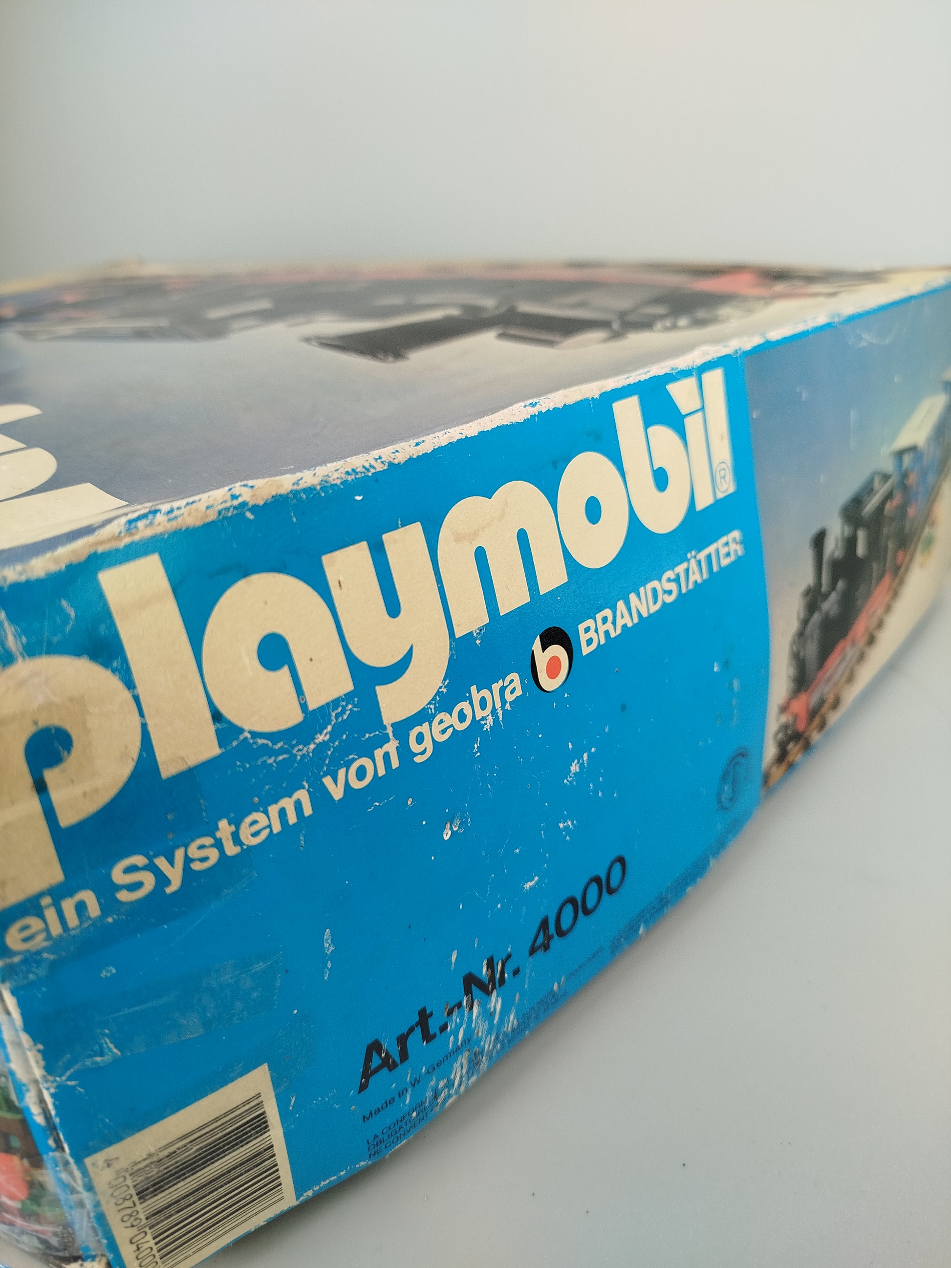 Playmobil Eisenbahn Dampflok 4000 mit Wagen & Figur, OVP