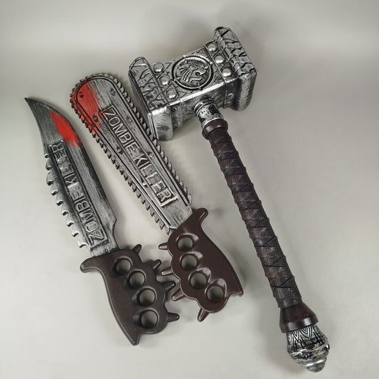 Spielzeugwaffen Set Messer Kettensäge Hammer Rollenspiel Kinder