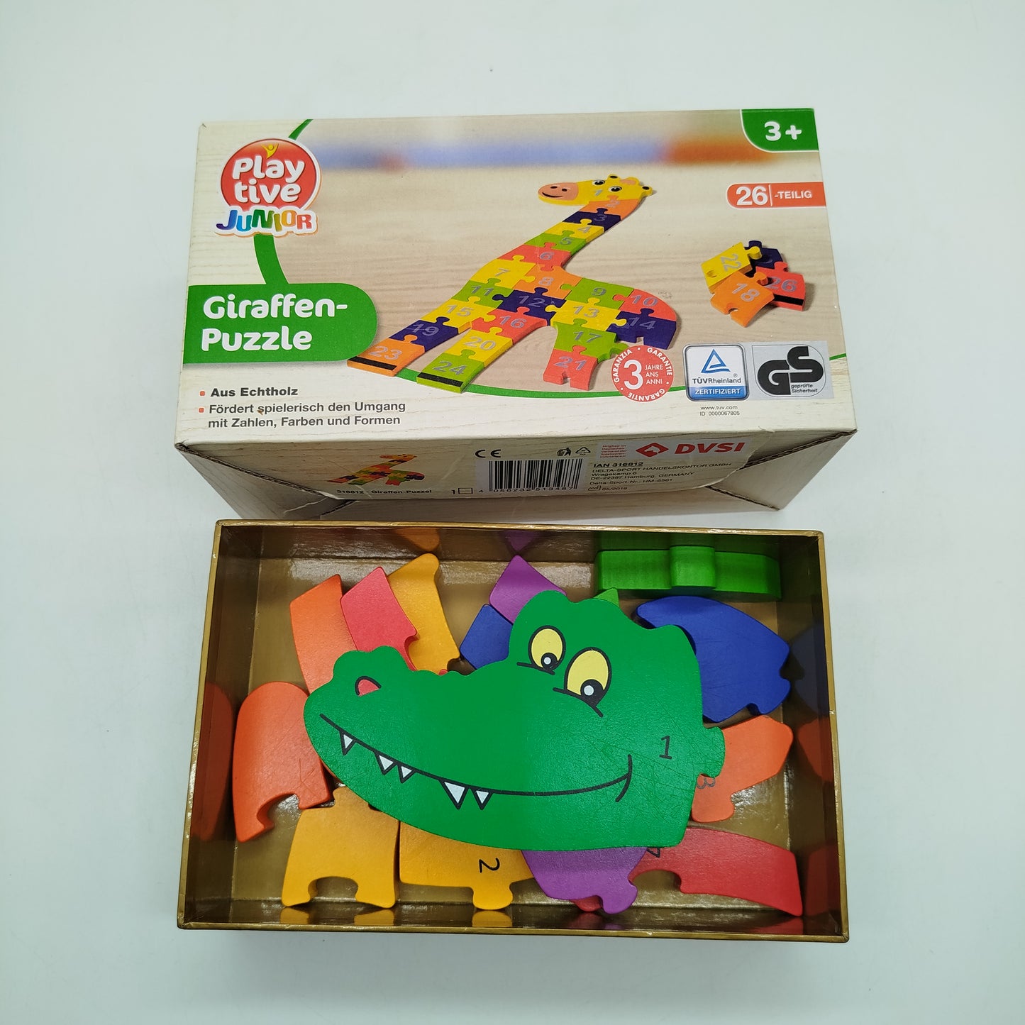 Playtive Junior Zahlenpuzzle Giraffe Holzpuzzle IAN 316819