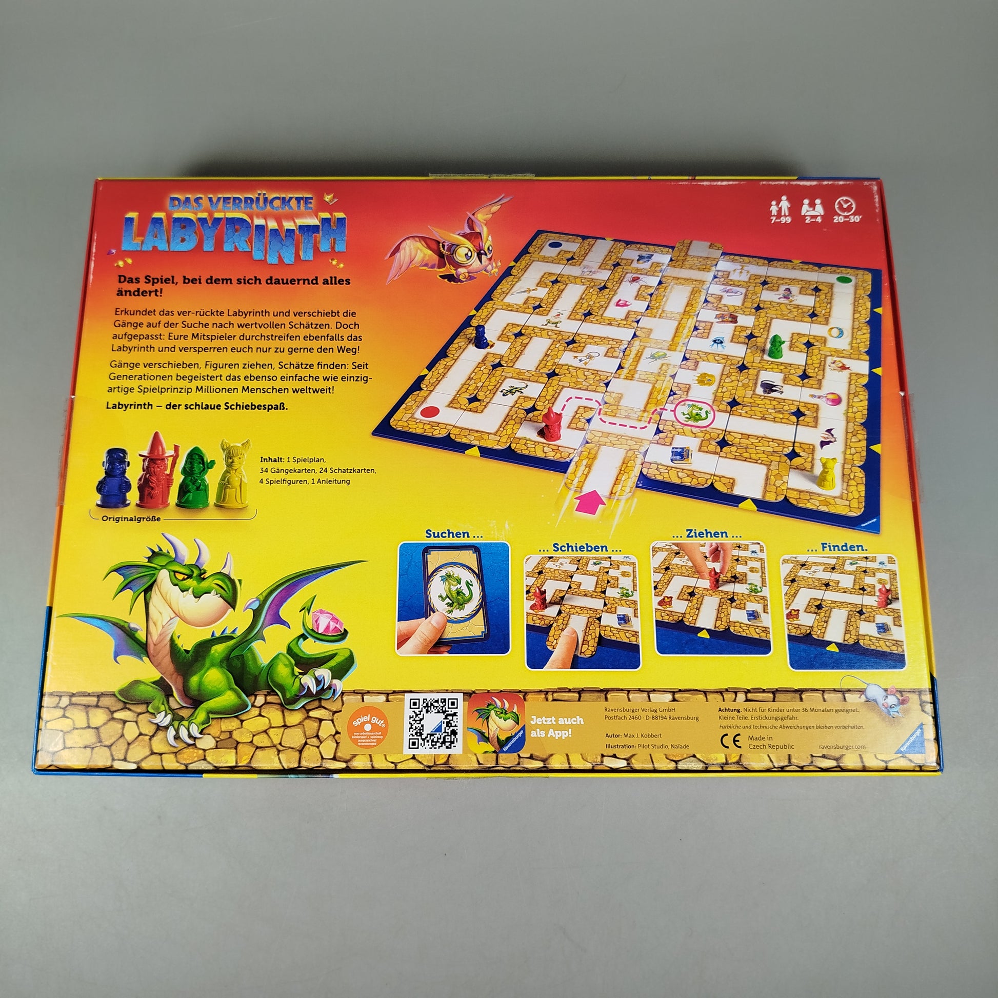 Ravensburger Das verrückte Labyrinth Brettspiel, wie neu, ab 6 Jahre 
