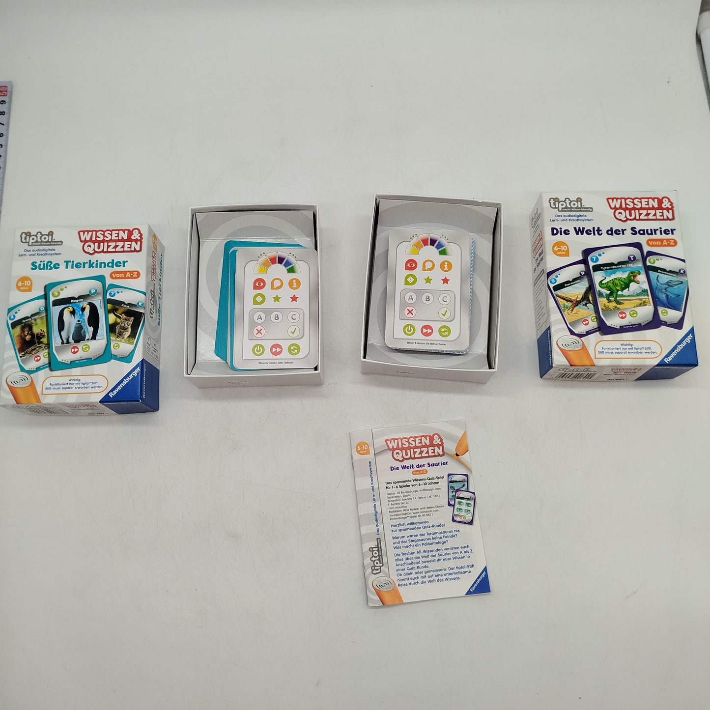 Ravensburger Bundle tiptoi Saurier & Tier Set von 2 Quiz