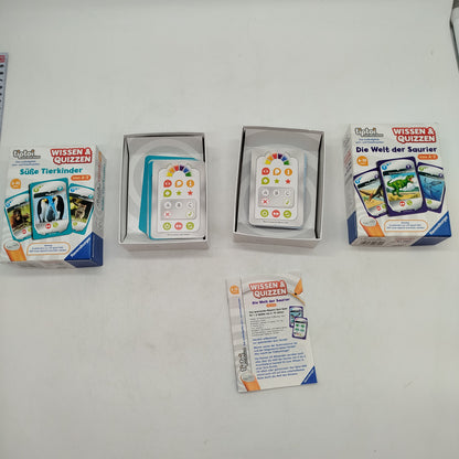 Ravensburger Bundle tiptoi Saurier & Tier Set von 2 Quiz