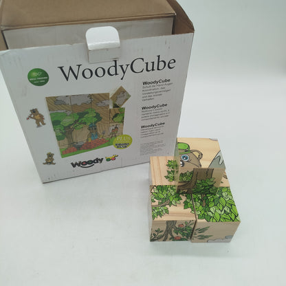 Woody WoodyCube Bruno Bear Würfelpuzzle 9 Bildwürfel