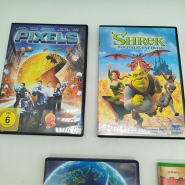 Bundle Shrek Cars Pixels Set von 5 DVDs