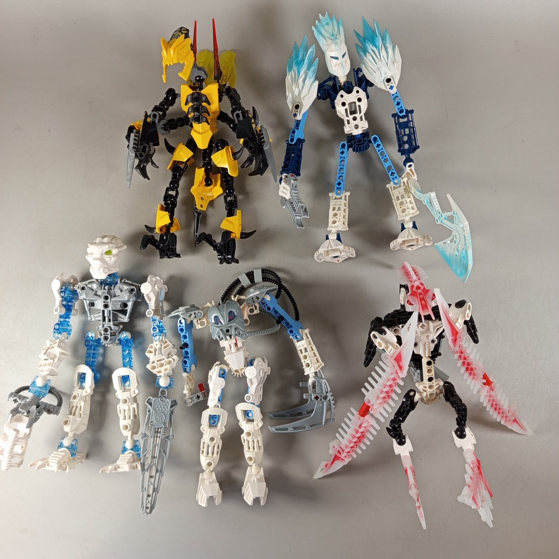 LEGO Bundle Bionicle 🧱✨ Set von 5 Baufiguren, ab 6 7 8 Jahre | ✅ geprüft 