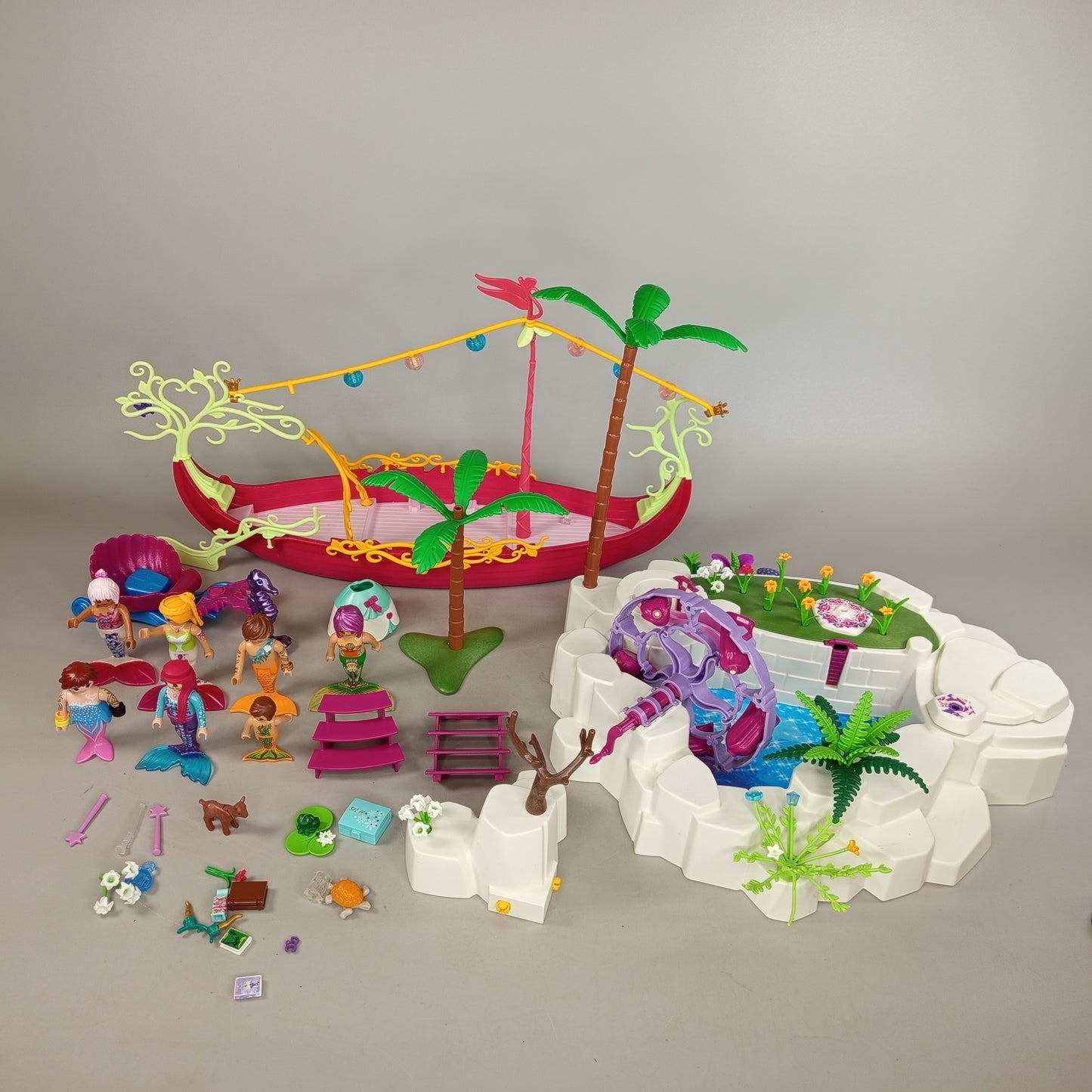 Playmobil Meerjungfrauen-Set mit Boot & Unterwasserwelt, Figuren & Zubehör
