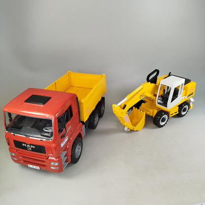 Bruder Bundle MAN TGA Liebherr 912 2er Kipper & Bagger, gebraucht, ab 3 Jahre 