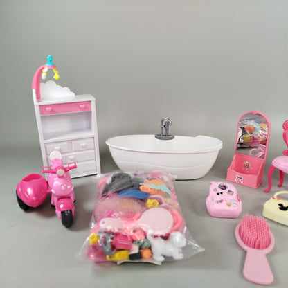 Disney Puppenmöbel & Badezubehör Set – Schlafzimmer mit Accessoires