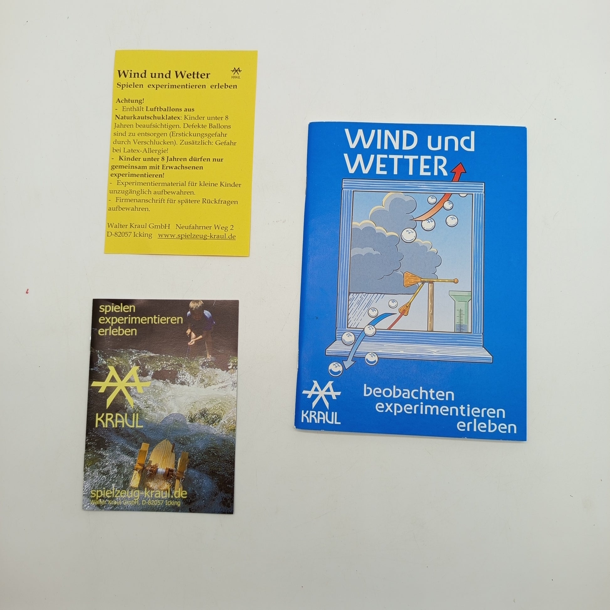 Kraul Experimentierkasten Wind und Wetter – Lernspiel Set