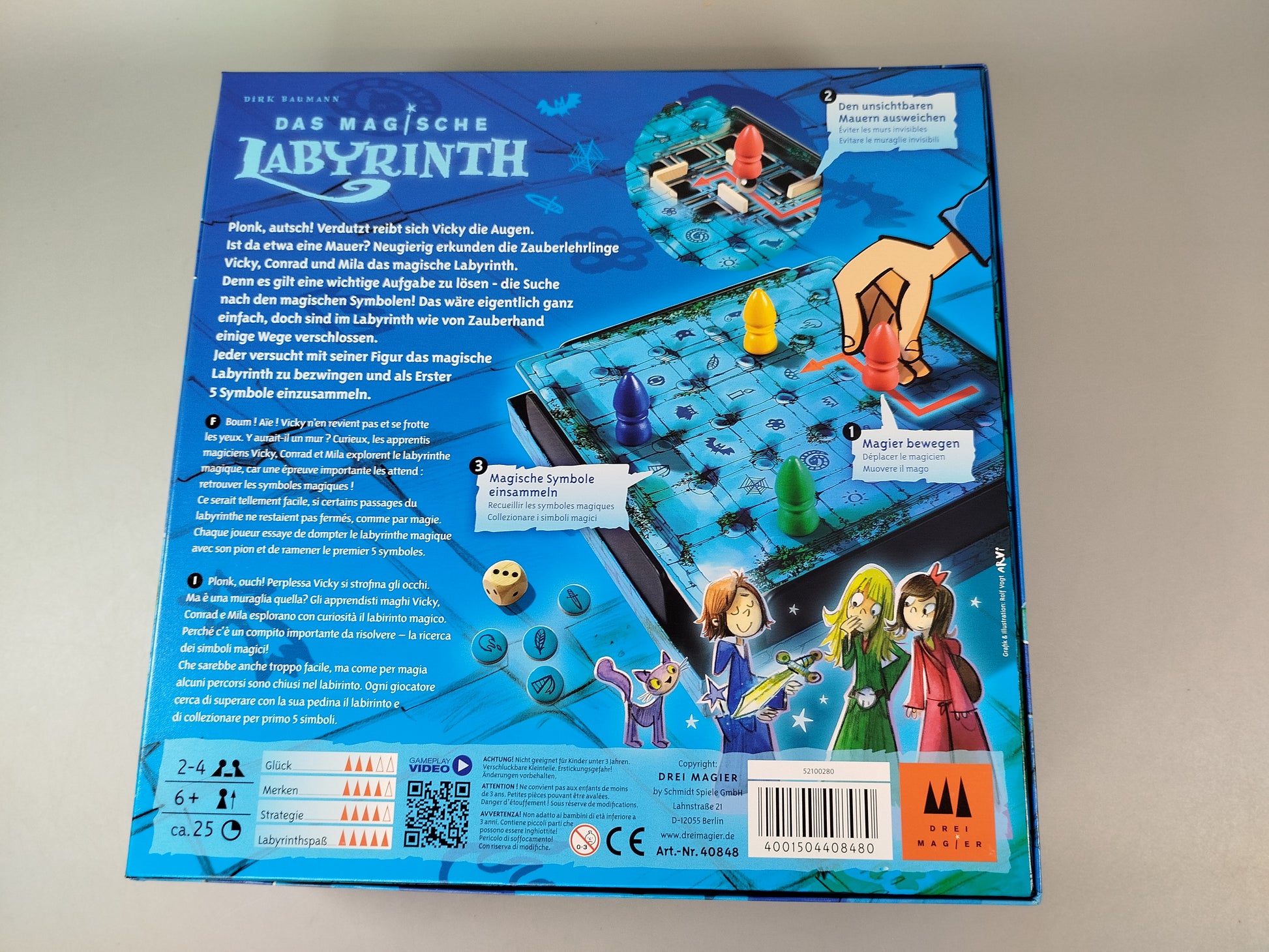 Drei Magier Spiele Brettspiel Das Magische Labyrinth, OVP