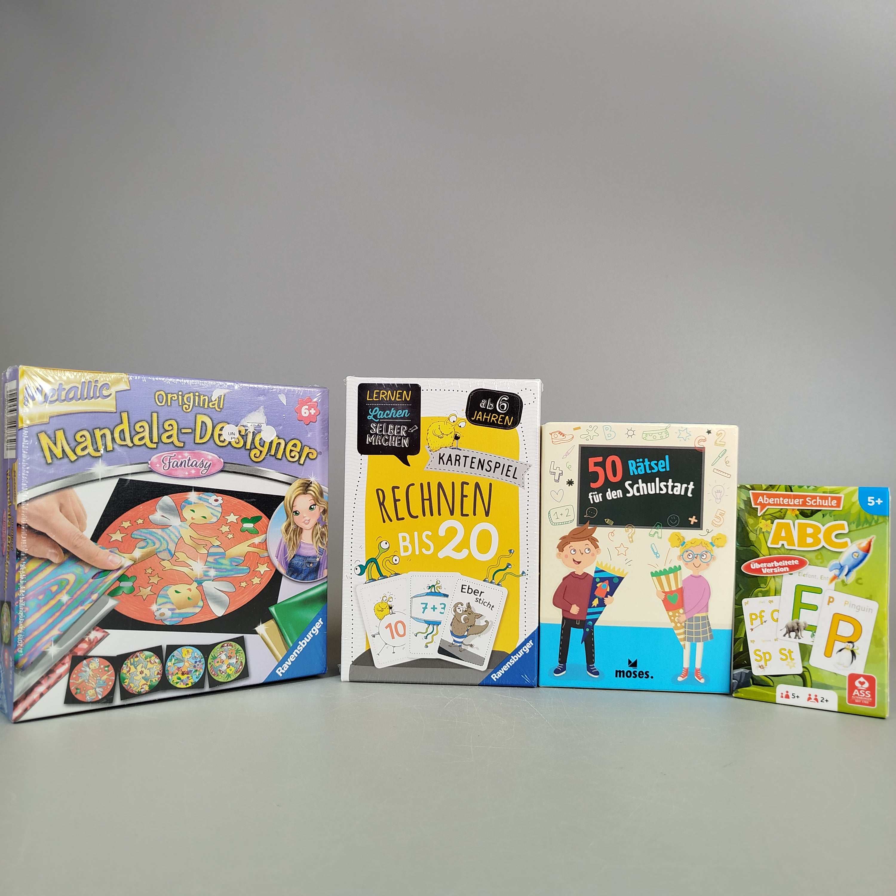 Lernspielzeug Set - ABC & Zahlen Spieleset von 4
