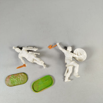 Elastolin Soldatenfiguren Set von 2 mit Waffen – Sammlerfiguren