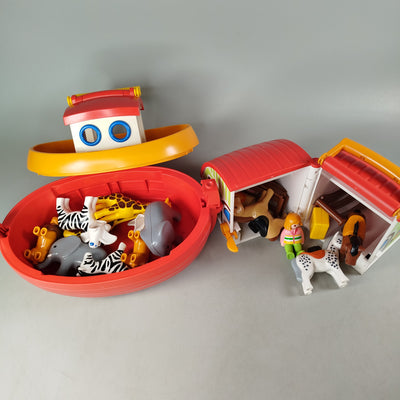 Playmobil Bundle Tiere Boot & Scheune Set von 17