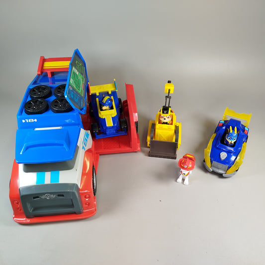 Paw Patrol Spielzeugfahrzeug-Set – Transporter, Figuren, leichte Spuren