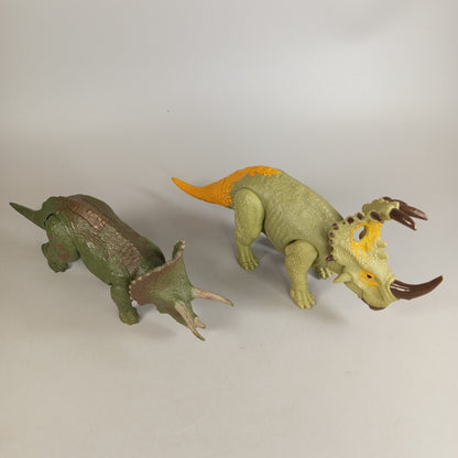 Dinosaurier Figuren-Set – Triceratops & Ceratopsier, beweglich
