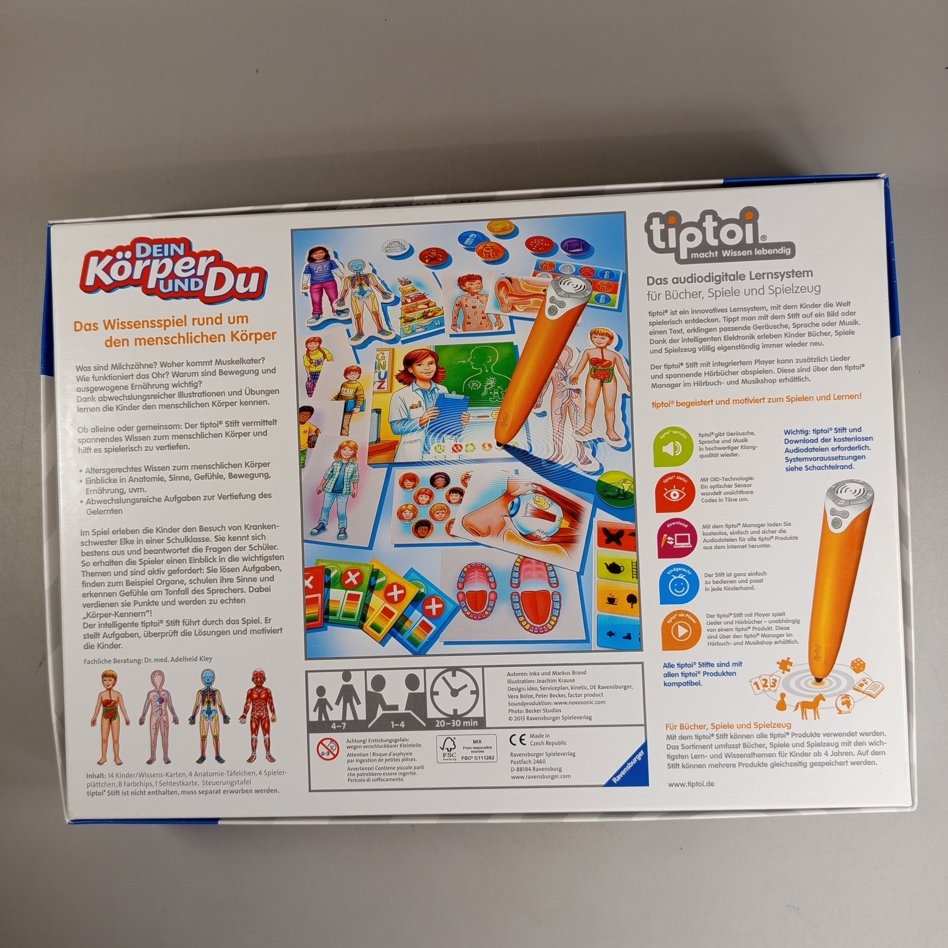 Ravensburger Tiptoi Lernspiel – Dein Körper und Du, OVP